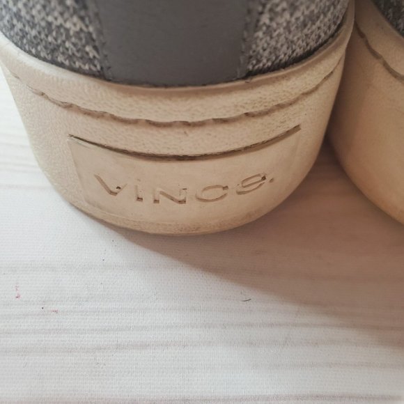 Vince Sneakers 9.5M Womens Platform Gray Slip On Comfort Shoes - Picture 6 of 9